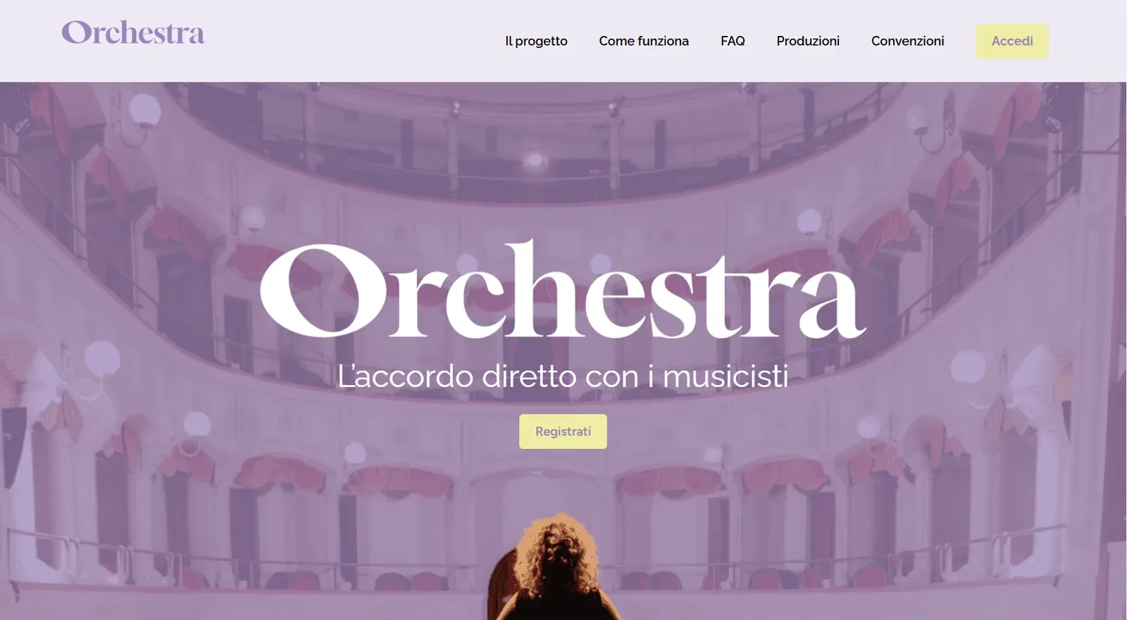 Home page di Orchestra